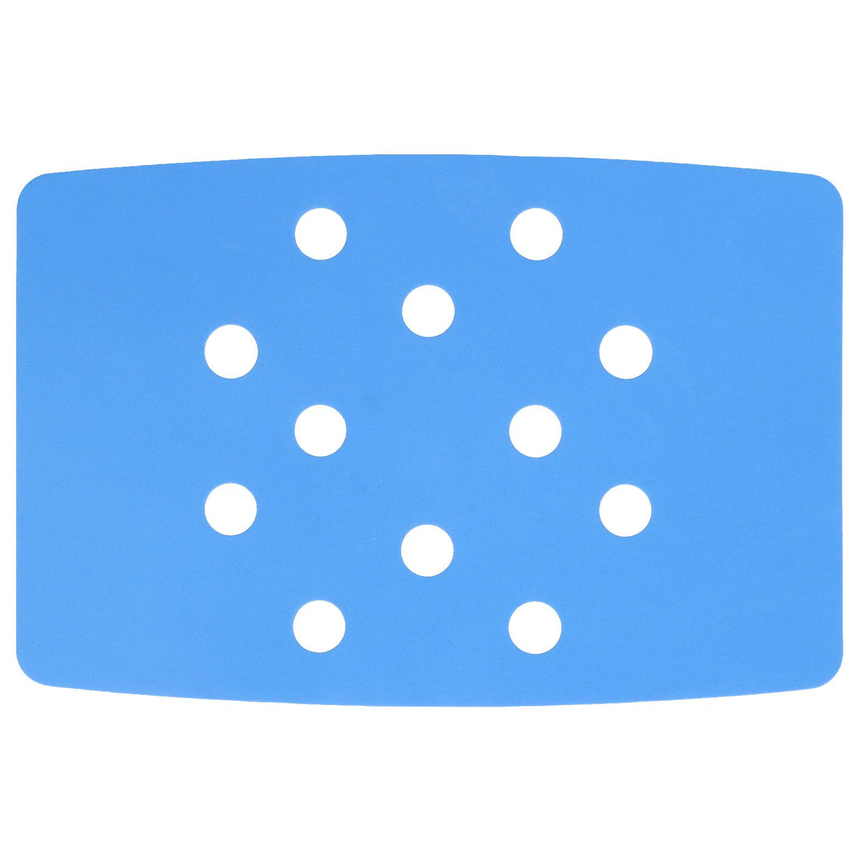 Shower Chair Cushion Paste Fixed Keep Warm EVA Blue Perforation Design Portable Shower Stool Cushion