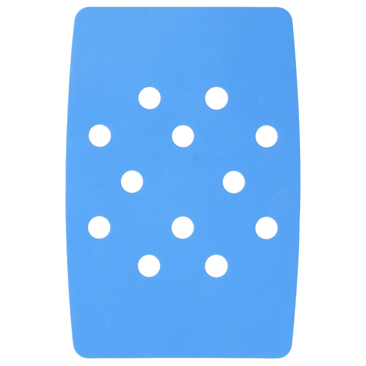 Shower Chair Cushion Paste Fixed Keep Warm EVA Blue Perforation Design Portable Shower Stool Cushion