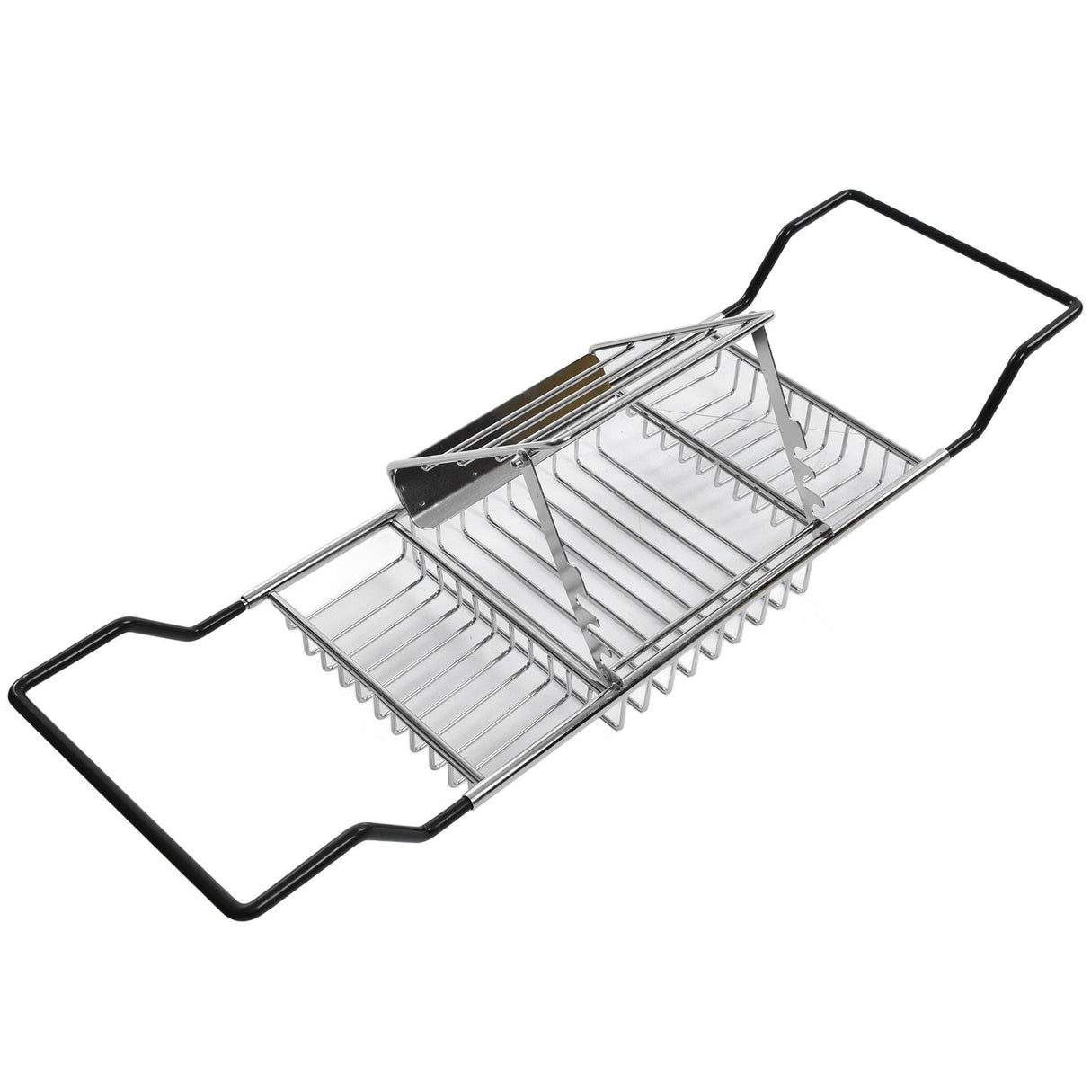 Metal Bathtub Rack Retractable Adjustable Removable Stand Bathroom Caddy Tray Rack for Hotels Bathrooms