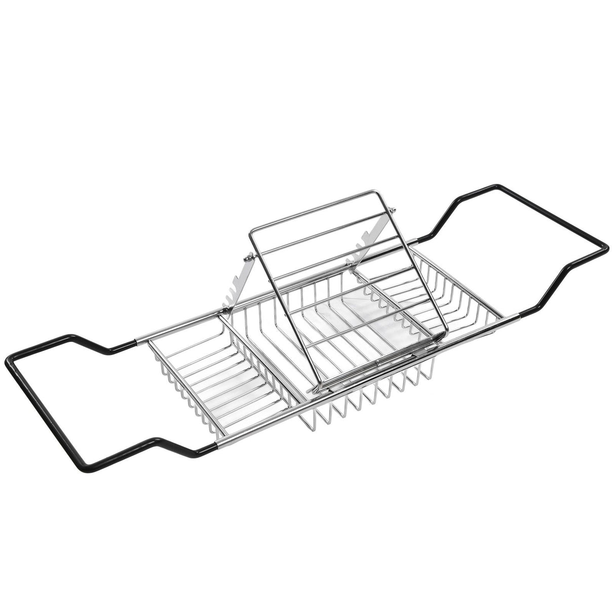 Metal Bathtub Rack Retractable Adjustable Removable Stand Bathroom Caddy Tray Rack for Hotels Bathrooms