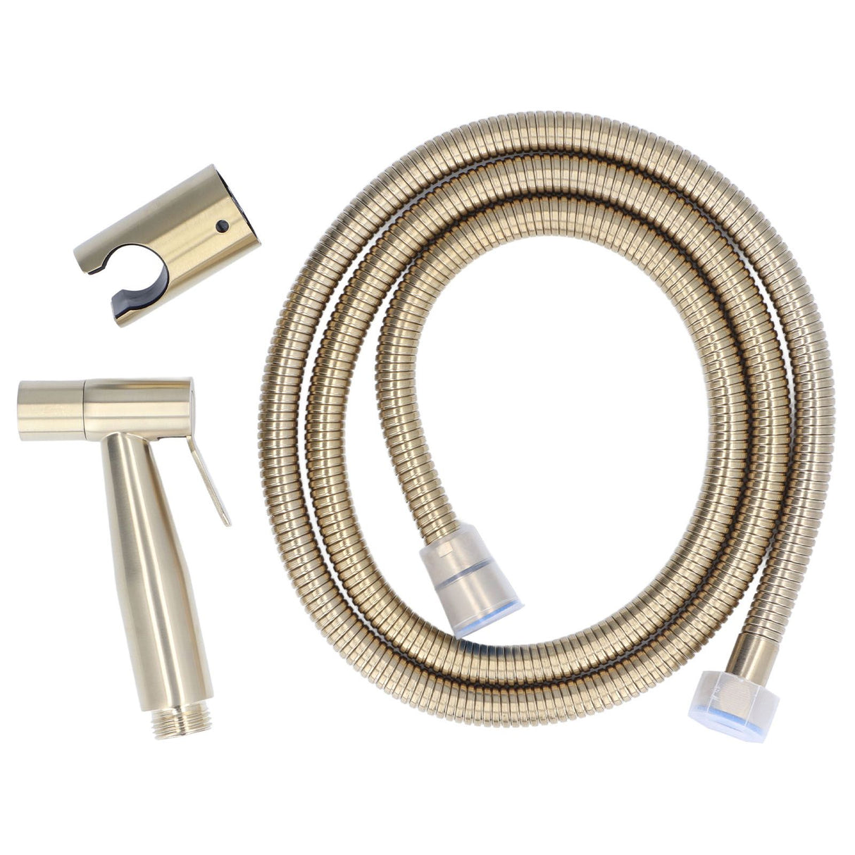 Bidet Sprayer Stainless Steel G1/2 Adjustable Water Pressure Portable Space Saving Easy Installation Handheld Bidet SprayerGold