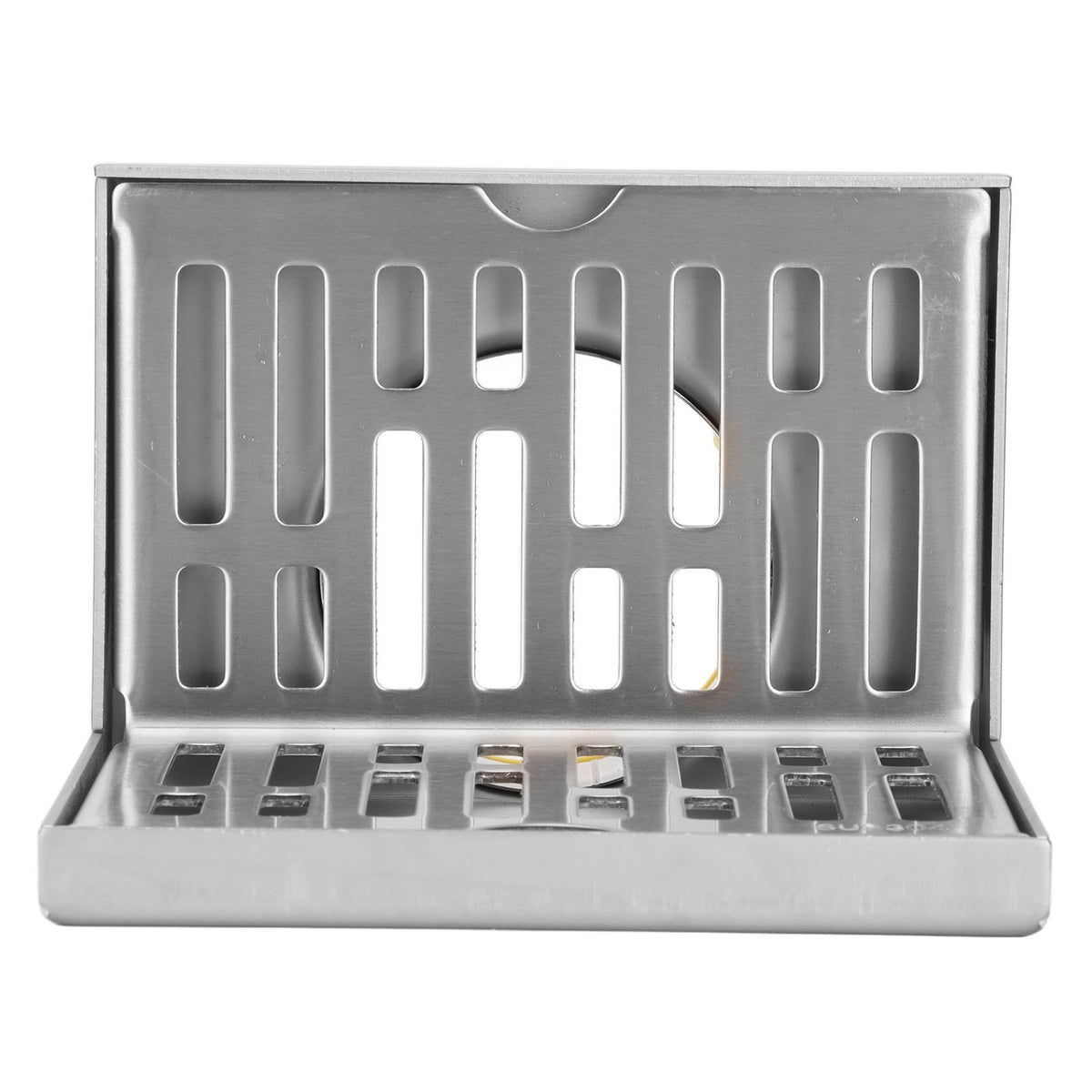 Corner Floor Drain L Shaped Surfaces Drawing Process Corrosion Resistant Anti Rust Side Floor Drain for 2.3in Pipes