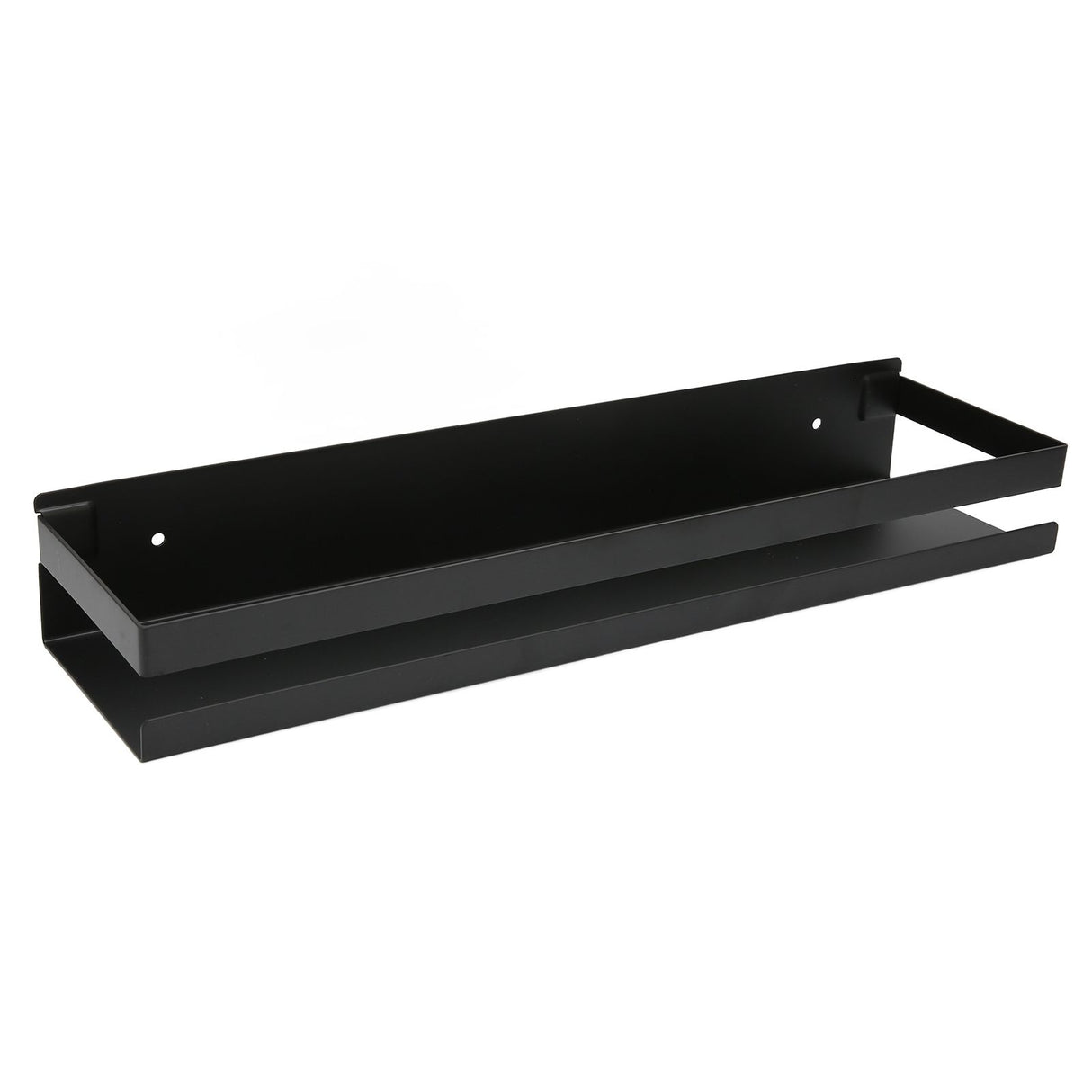 Bathroom Rack Black Large Storage Space Waterproof Strong Bearing Capacity Hotel Shelf Set 40x10x6cm