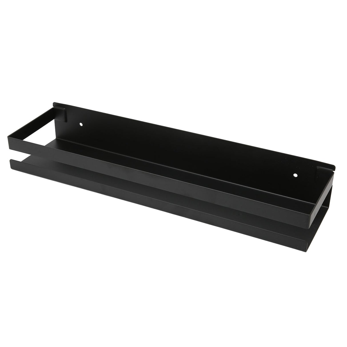 Bathroom Rack Black Large Storage Space Waterproof Strong Bearing Capacity Hotel Shelf Set 40x10x6cm