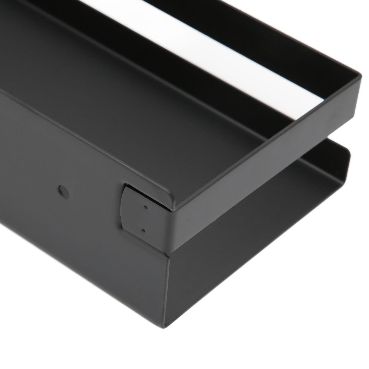 Bathroom Rack Black Large Storage Space Waterproof Strong Bearing Capacity Hotel Shelf Set 40x10x6cm