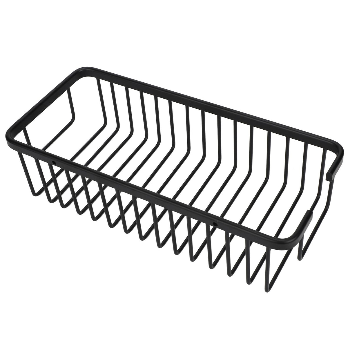 Wall Storage Rack Space Aluminum Rust Proof Large Capacity Kitchen Spice Organize Basket for Bathroom Beauty Salon