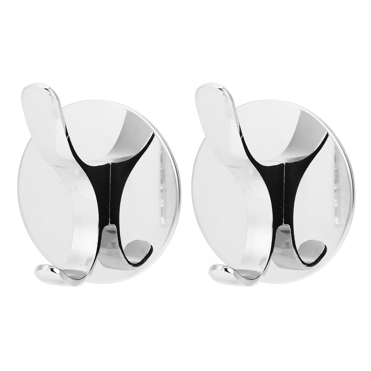 2PCS Wall Mounted Clothes Hook Heavy Duty Door Towel Hook Bathroom Wall Hanger for Household
