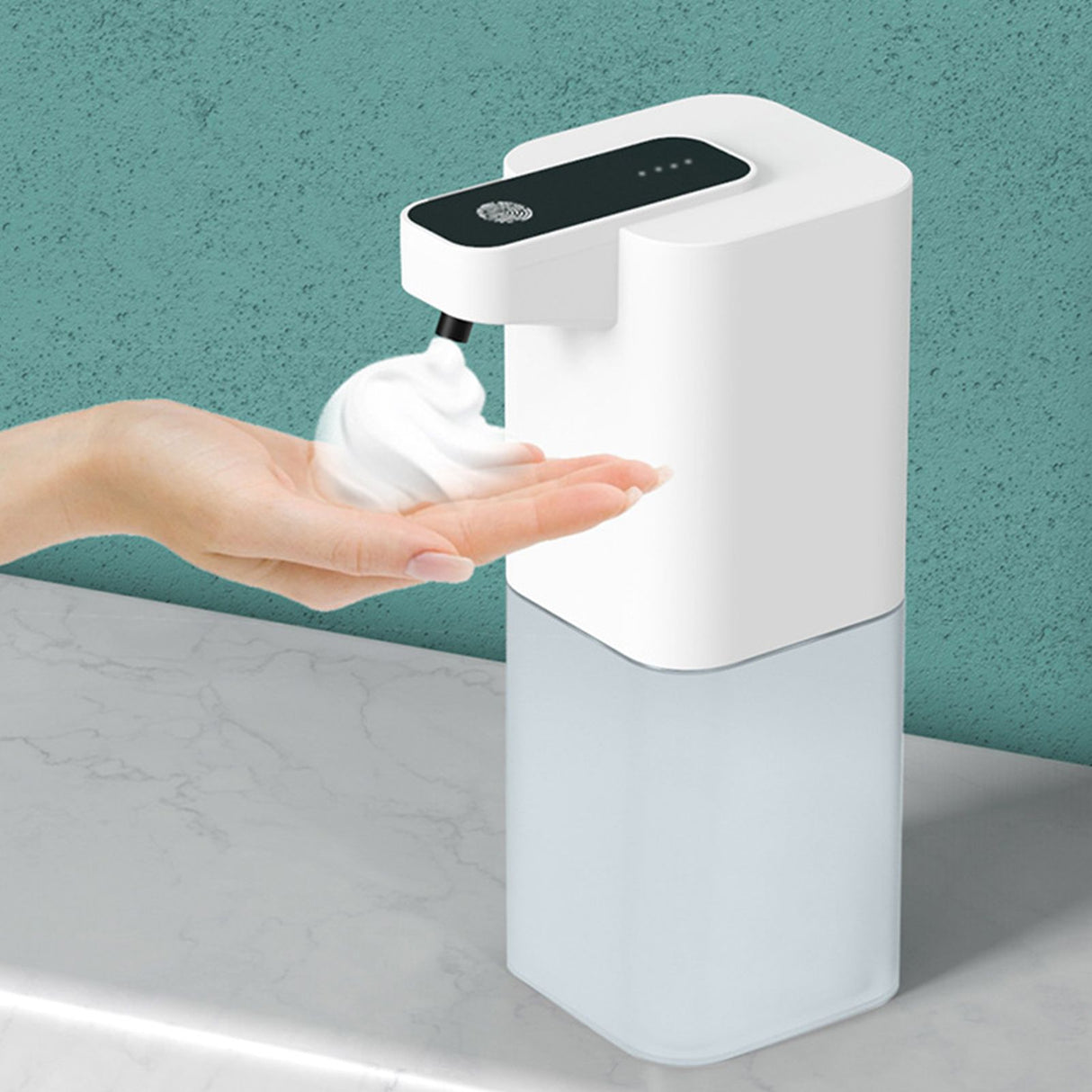 Infrared Automatic Sensor Soap Dispenser Touchless PX4 Waterproof Space Saving Automatic Dish Soap Dispenser for WashroomsFoam