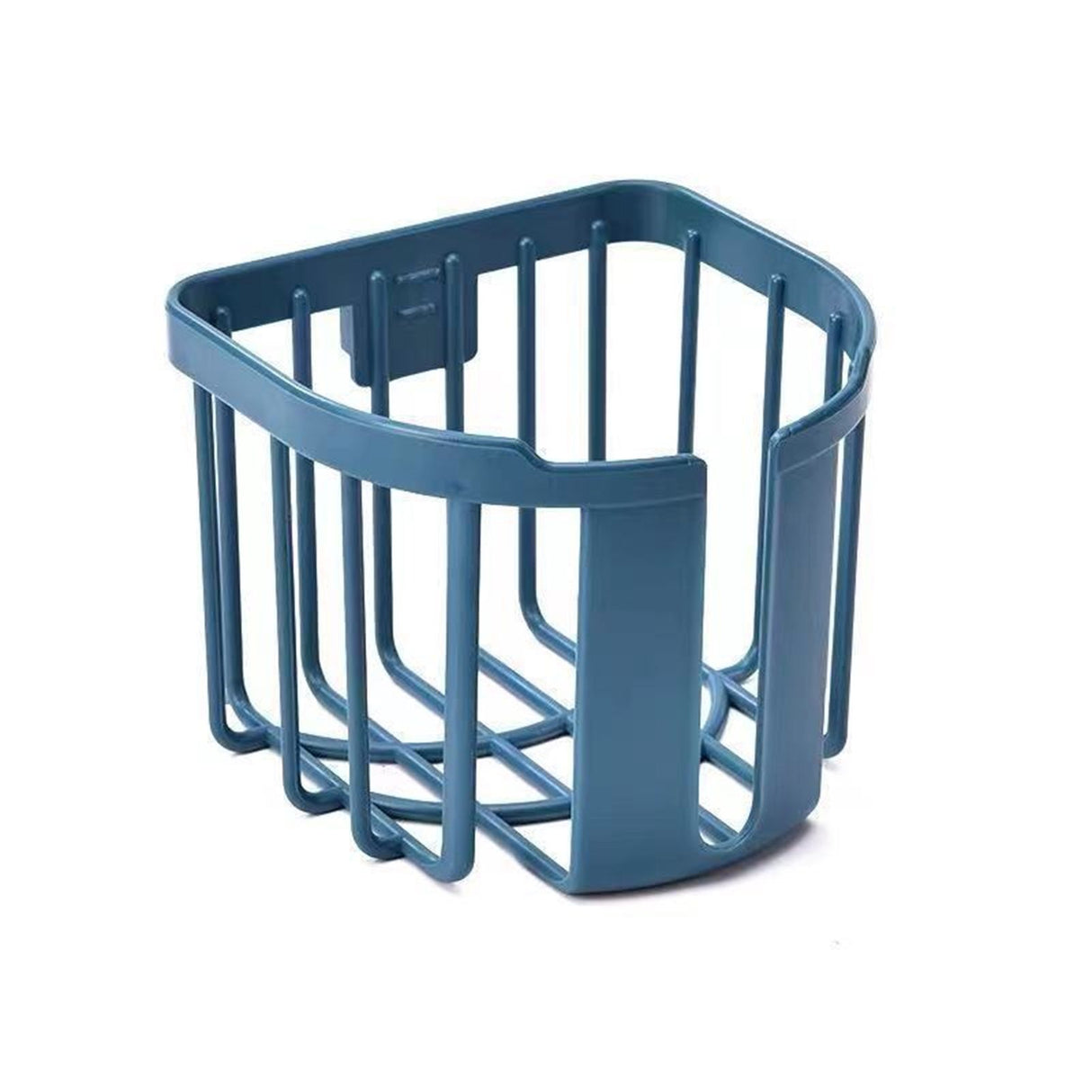 Wall Mount Paper Holder ABS Punch Free Smooth Toilet Tissue Box for Bathroom Kitchen WashroomBlue