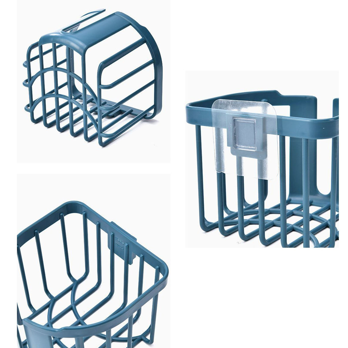 Wall Mount Paper Holder ABS Punch Free Smooth Toilet Tissue Box for Bathroom Kitchen WashroomBlue