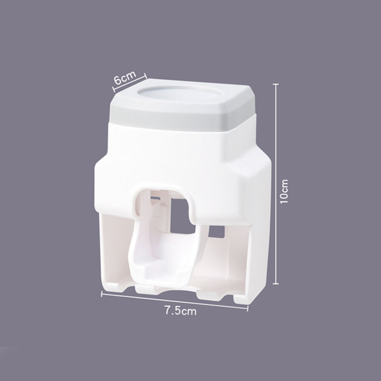 Automatic Toothpaste Dispenser Squeezer with Toothbrush Holder Wall Mounted for Bathroom Adults KidsGrey