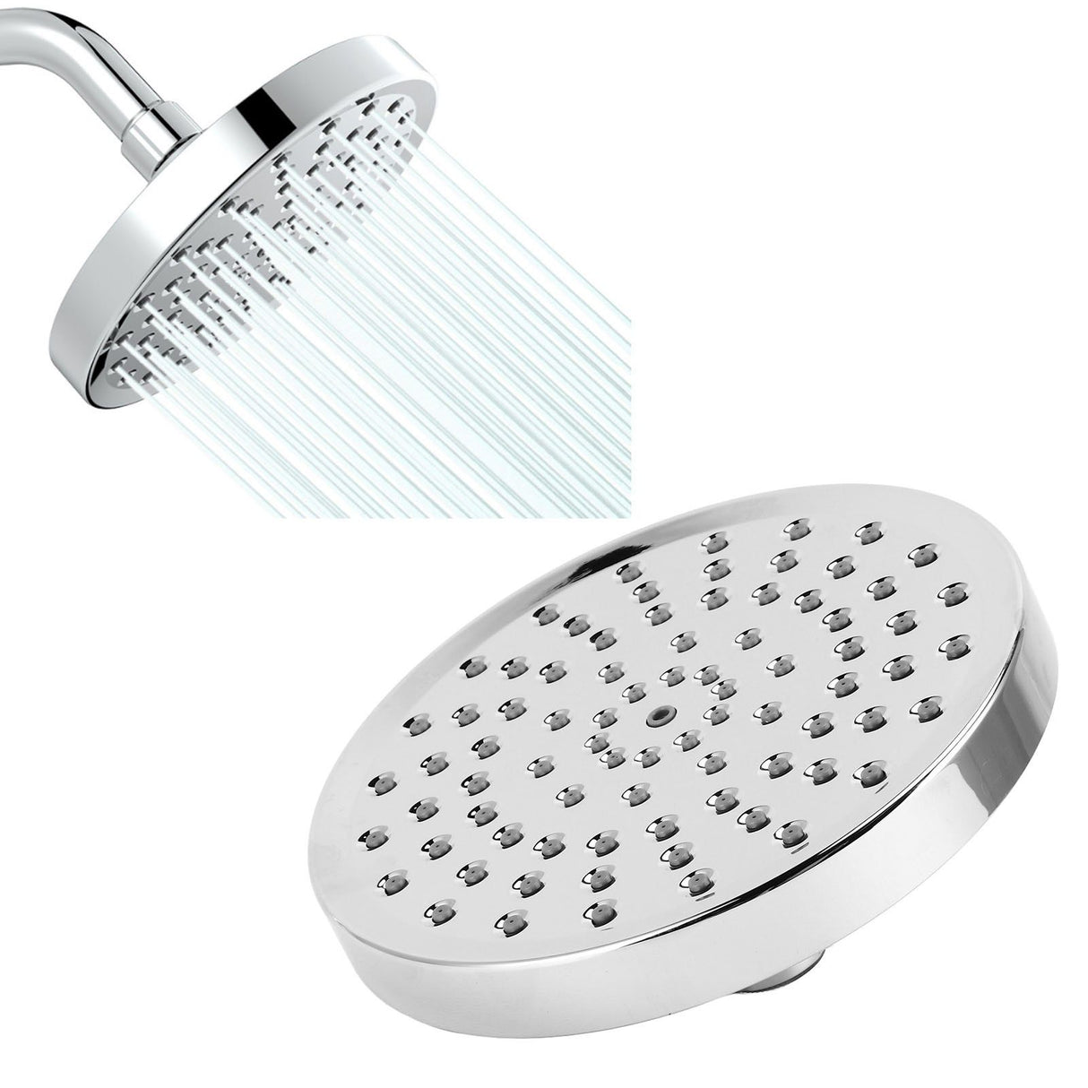 High Pressure Rain Showerhead Rainfall Shower Nozzle for Household Bathroom Hotels G1/2