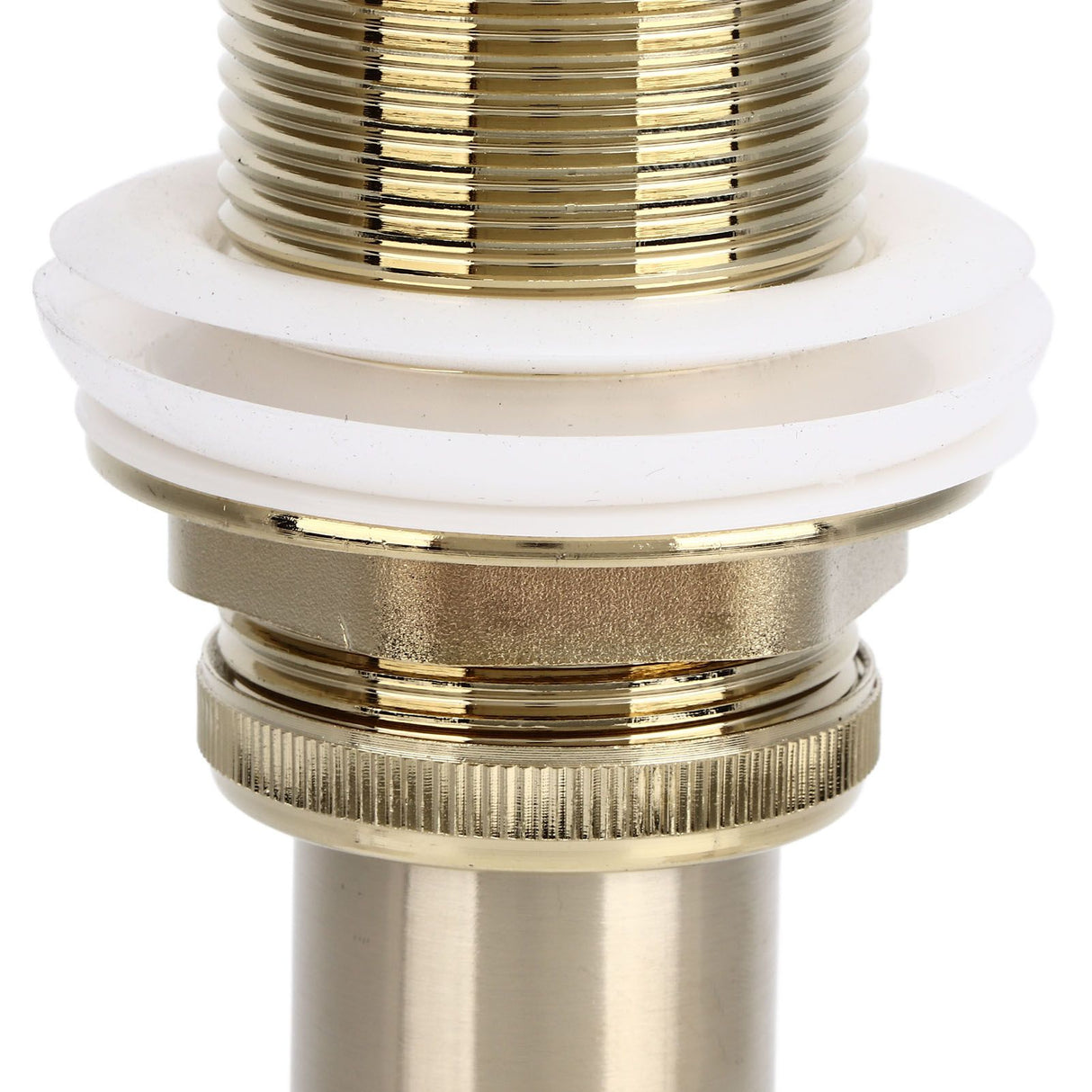 Pop Up Basin Drain Copper G1/4 Brushed Gold Corrosion Resistant Easy Installation Bathroom Washbasin Sink Drain