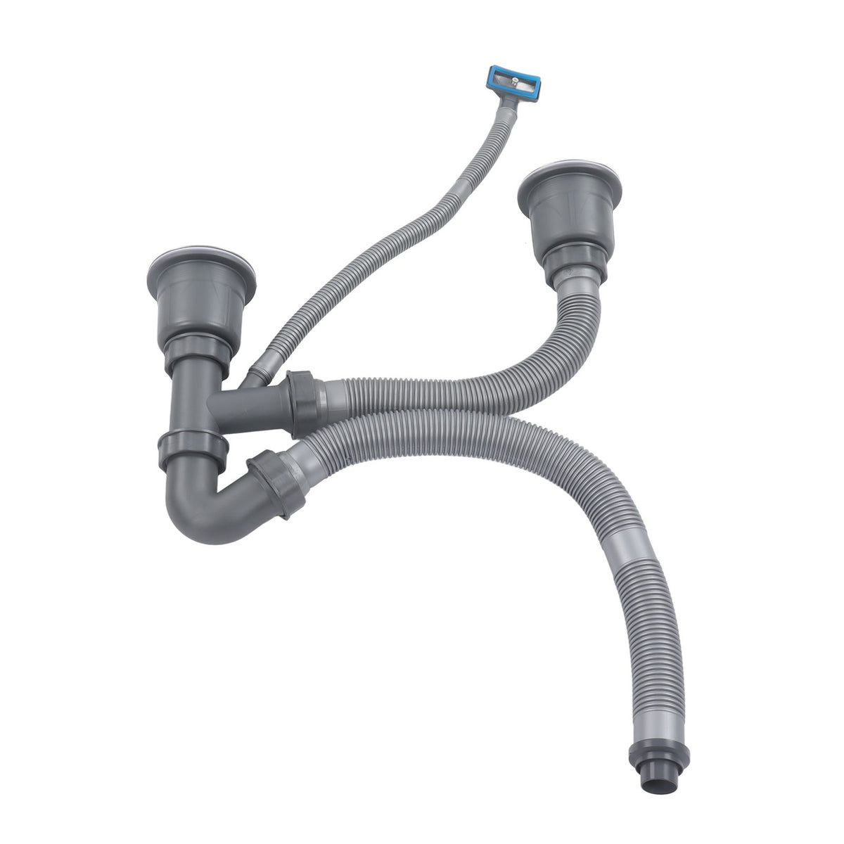 Kitchen Sink Double Hose Drain Kit Quick Draining Expandable Multiple Deodorants Universal Drain Kit for Kitchen Sink