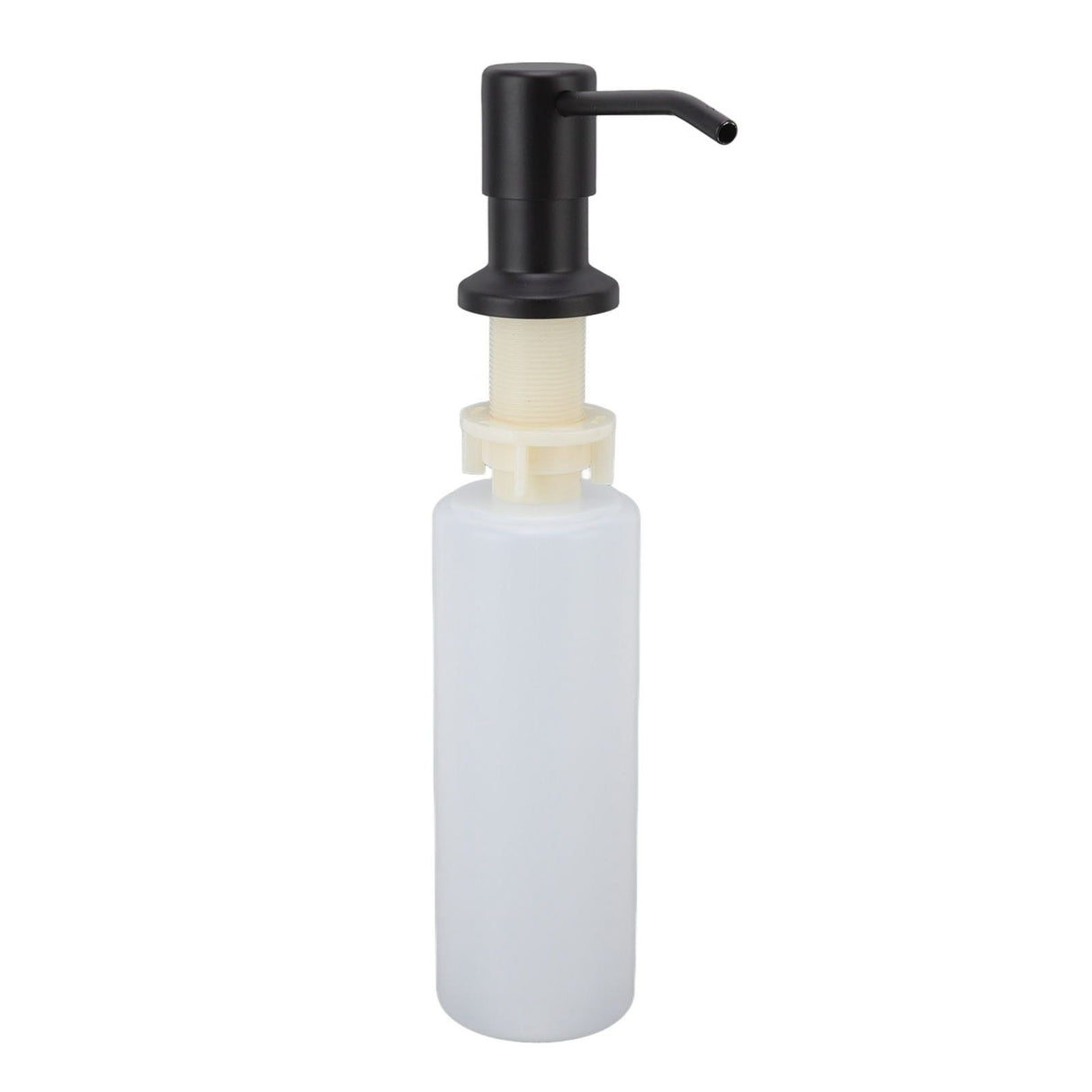 300ml Kitchen Sink Soap Dispenser Stainless Steel 360° Rotation Multifunctional Soap Dispenser for Kitchen Black