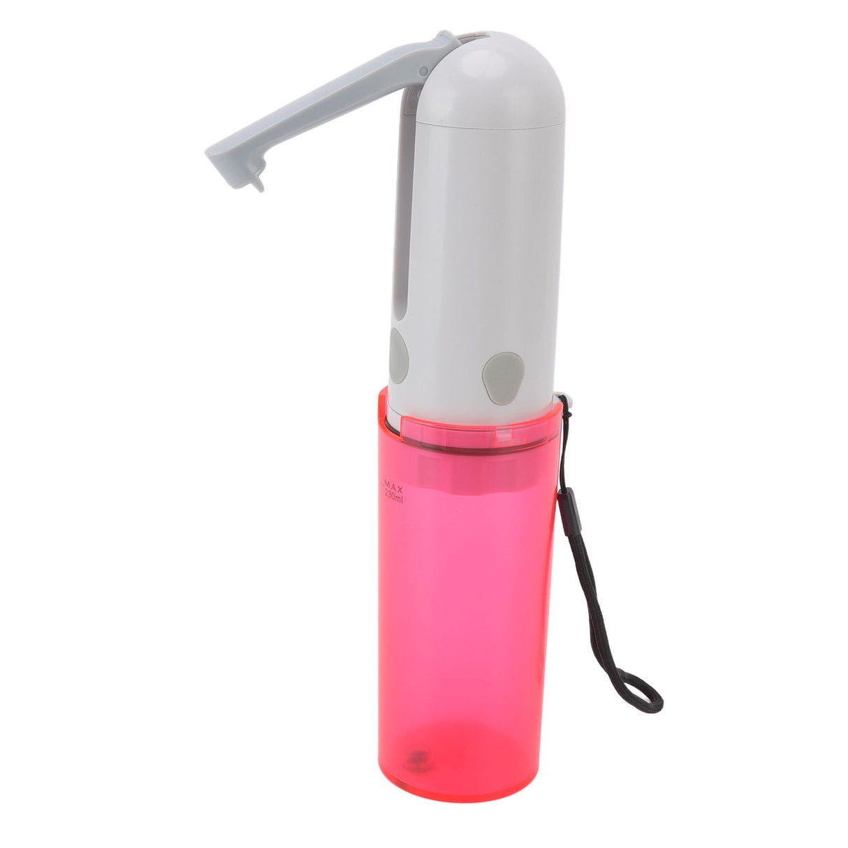 Portable Bidet 230ml USB Rechargeable Efficient Water Saving Simple Operation Portable Bidet Sprayer for Toilet Travel Red Bottle