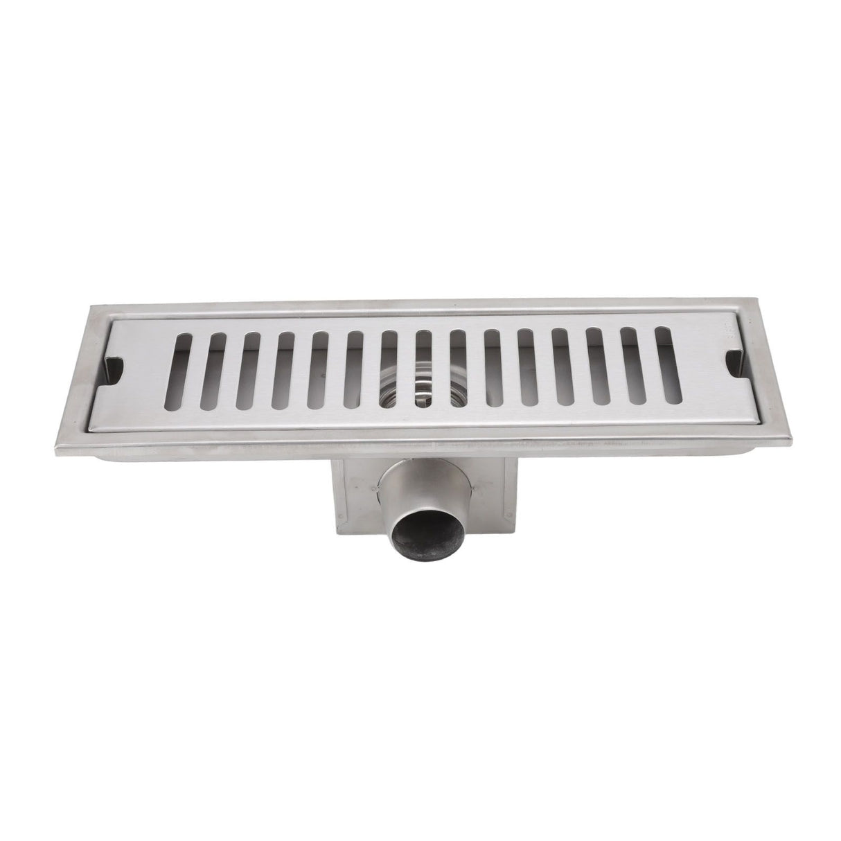 12 Inch Linear Shower Drain Rectangular Shower Floor Drain Channel Quick Drainage with Anti Odor Check Valve for Bathroom Kitchen