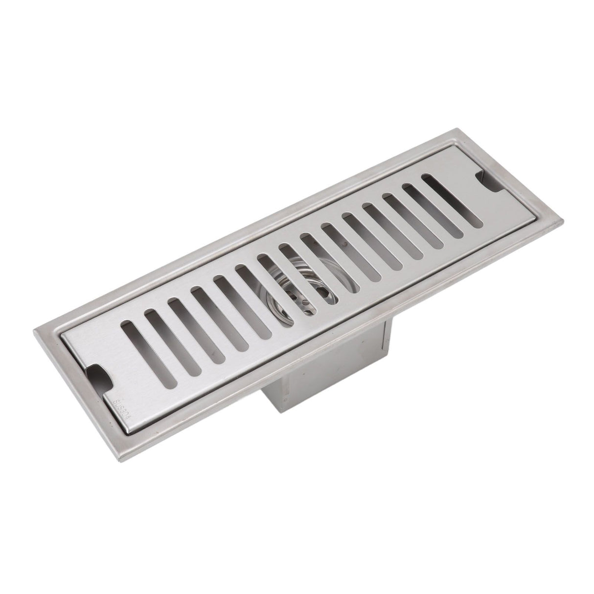 12 Inch Linear Shower Drain Rectangular Shower Floor Drain Channel Quick Drainage with Anti Odor Check Valve for Bathroom Kitchen