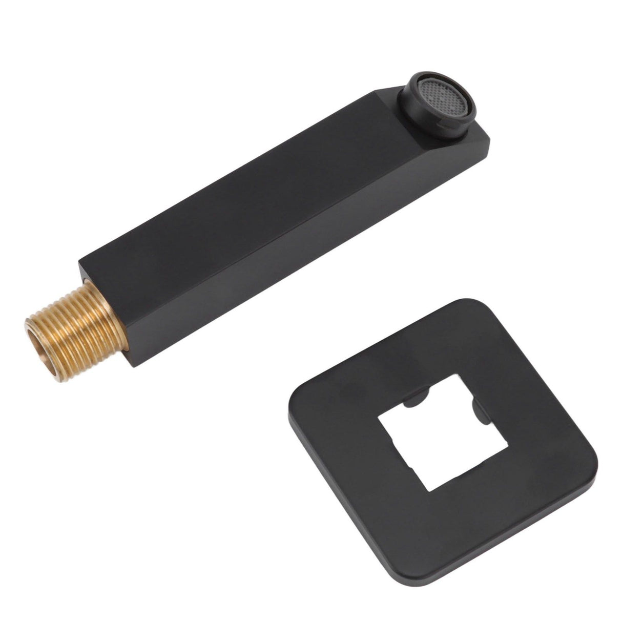 G1/2 Copper Bathtub Faucet Concealed Seamless Bathroom Tub Spout for Bathroom Black