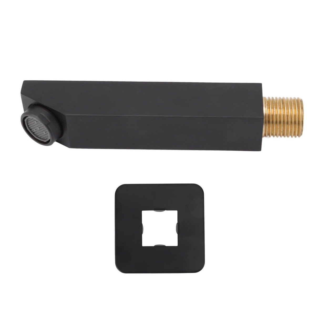 G1/2 Copper Bathtub Faucet Concealed Seamless Bathroom Tub Spout for Bathroom Black