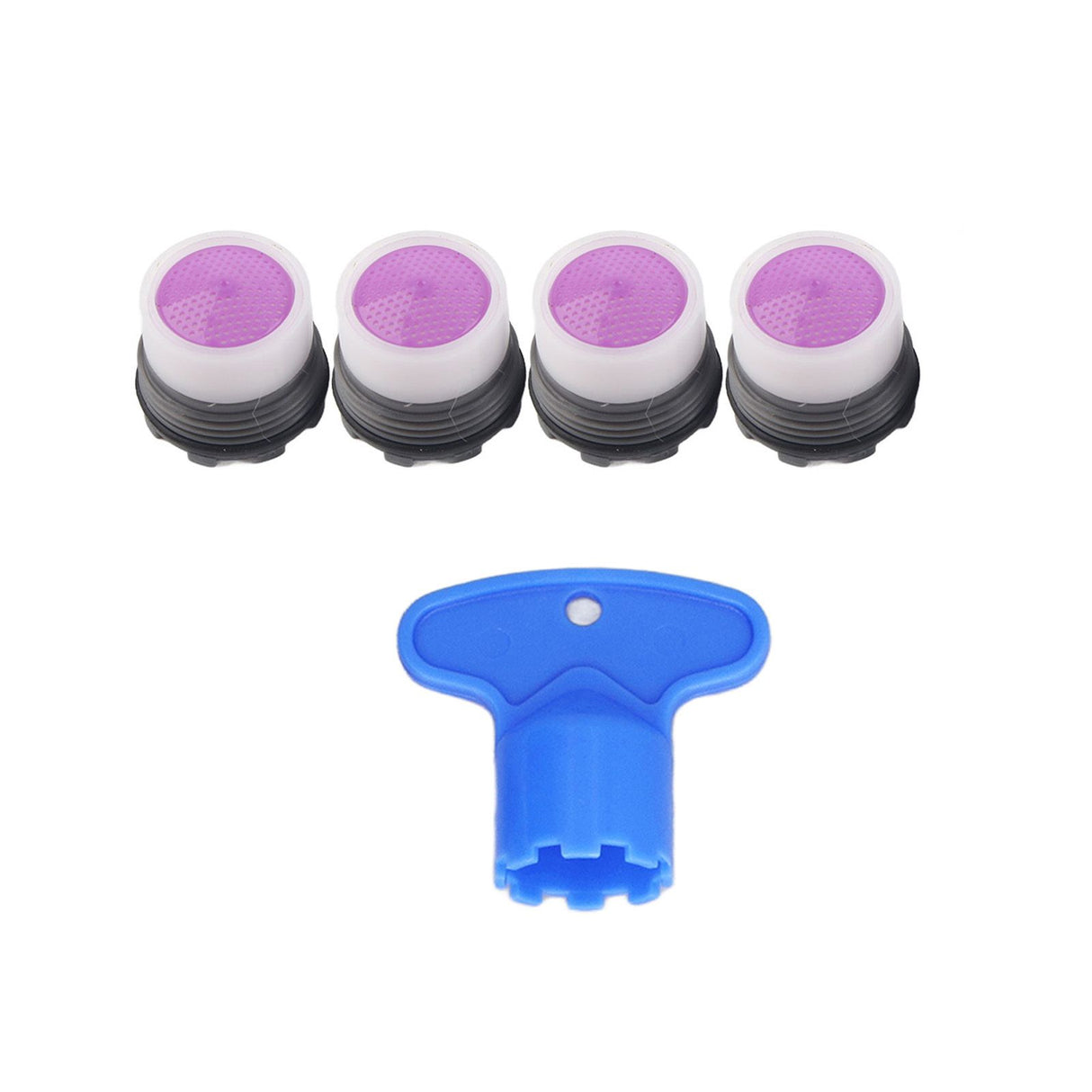 4 Pieces M16.5mm Sink Faucet Aerator 1.2GPM Flow Restrictor Bubble Tap Water Nozzle for Kitchen Bathroom