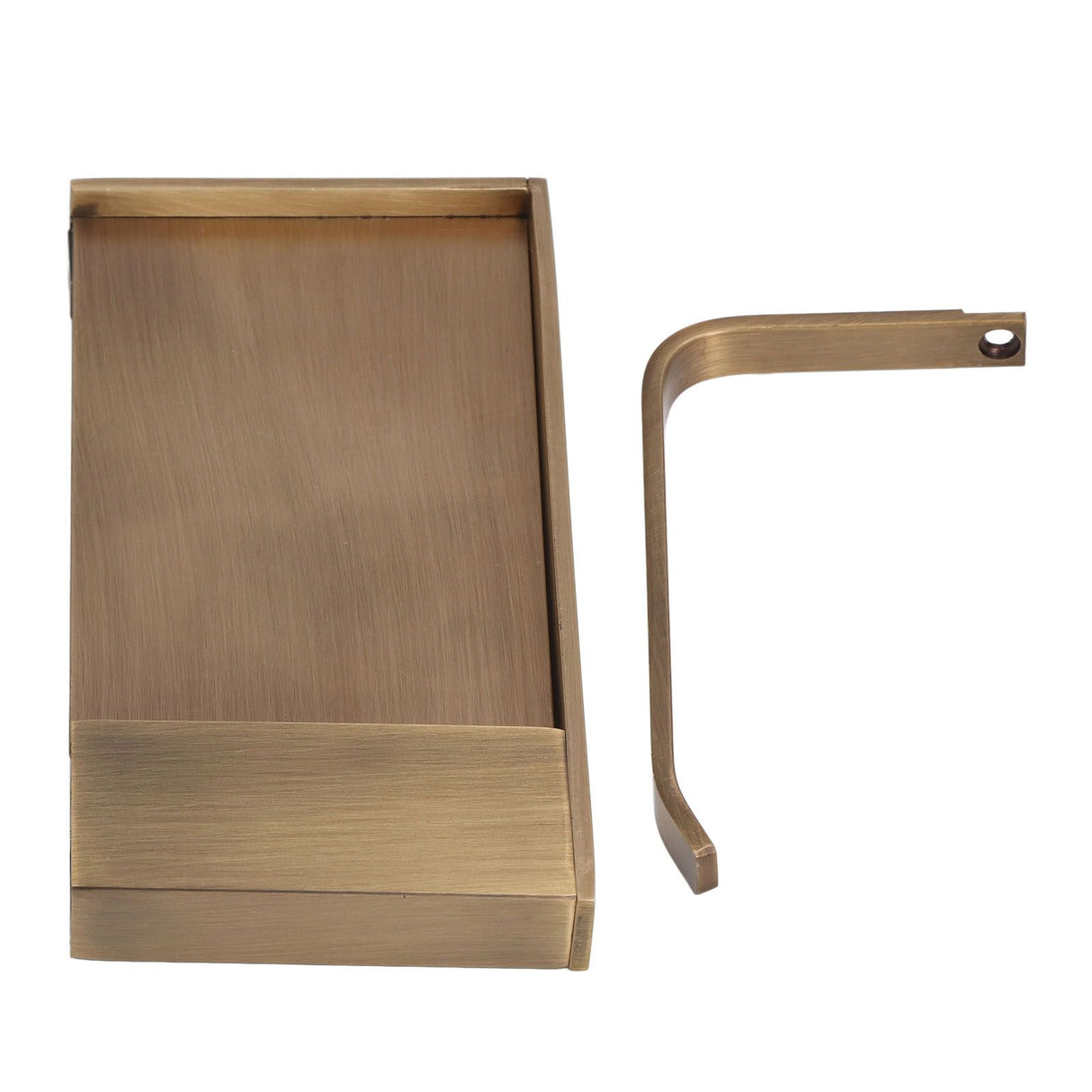 Toilet Paper Holder Phone Shelf Copper Antique Toilet Paper Shelf Gold Toilet Paper Holder with Shelf for Most Paper Rolls Antique Mobile Phone Tissue Holder