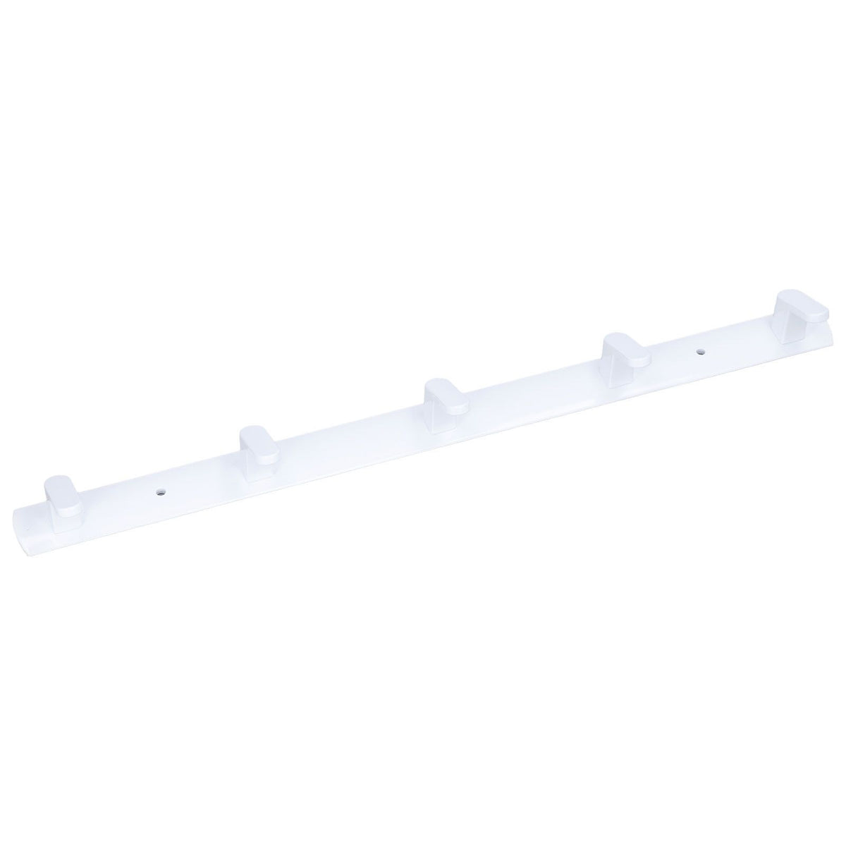 Wall Mounted Coat Rack Modern Stylish Coat Hanger Rack with 5 Hooks for Bathroom Living Room White