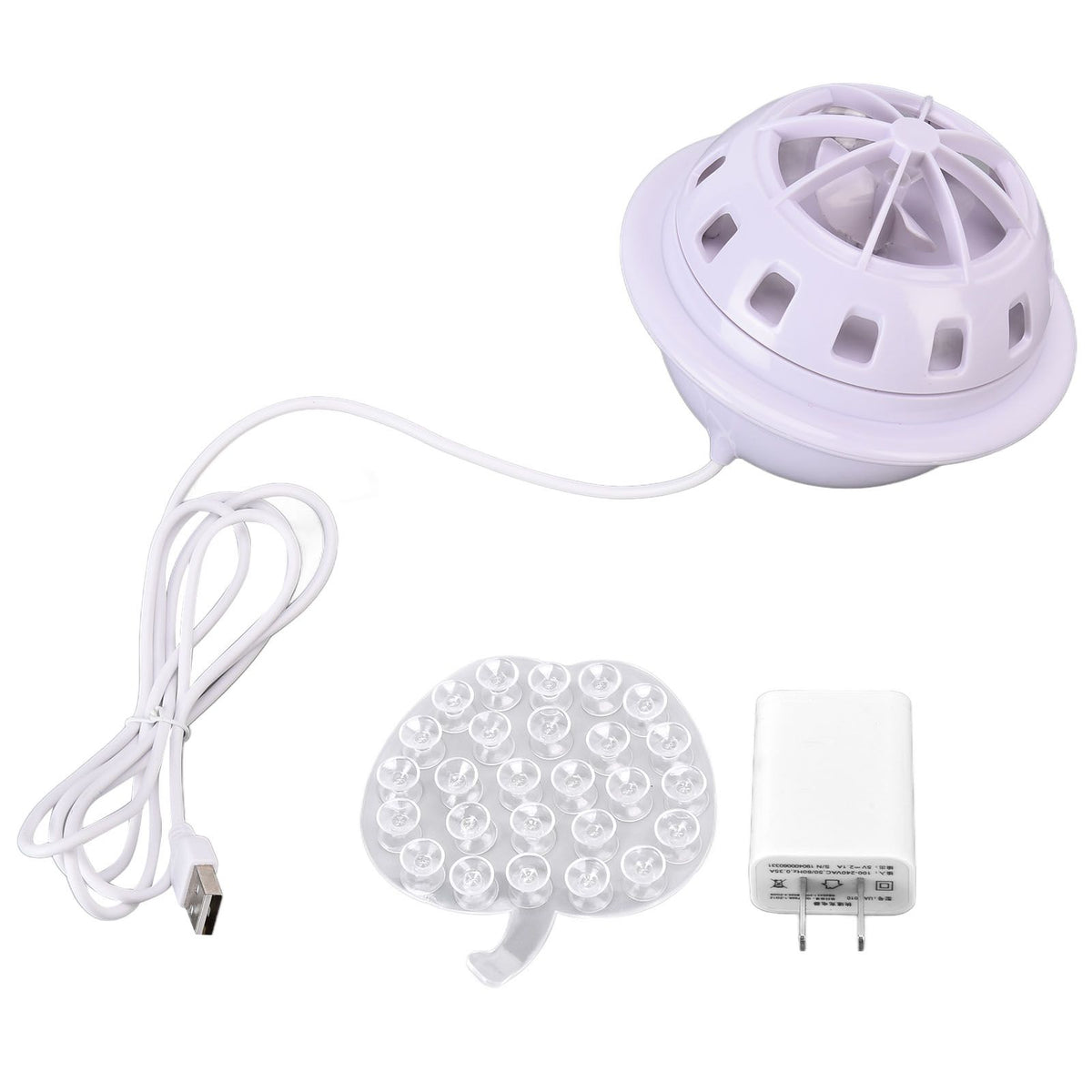 Mini Ultrasonic Dishwasher Portable USB Household Fruit Dishwasher for Home KitchenWhite