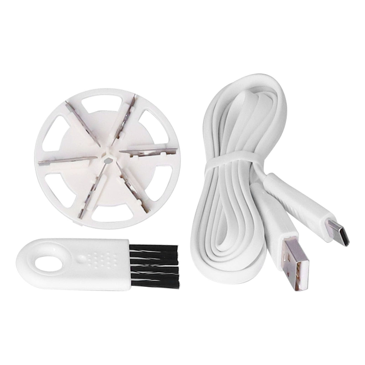 Mini Fabric Shaver Rechargeable Portable Sweater Defuzzer with Six Stainless Steel Leaf Blade and BrushGreen