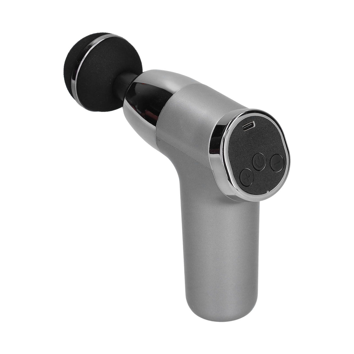 Mini Electric Muscle Massager with 20 Gears Adjustment Vibration Relaxation Equipment USB Charging Gray