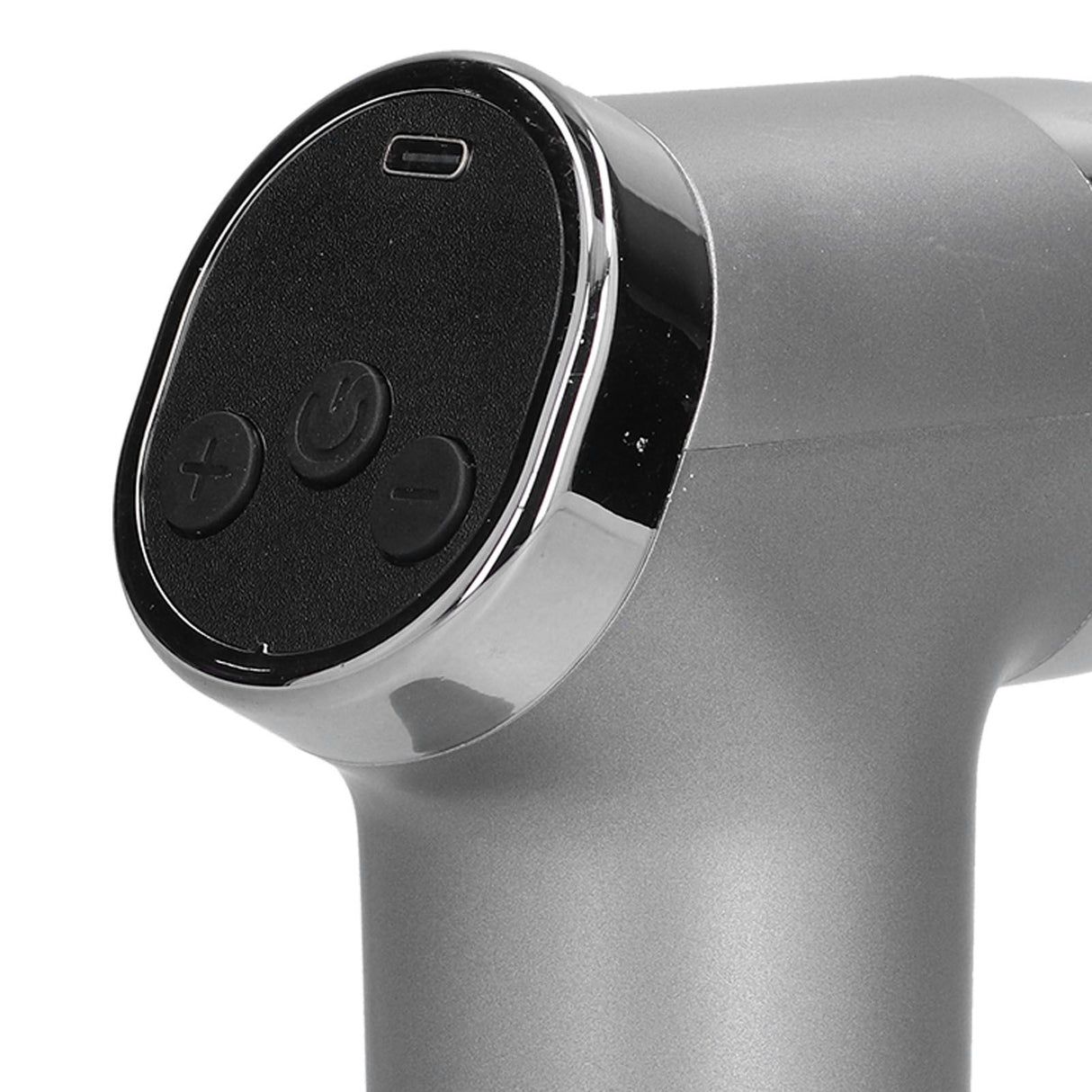Mini Electric Muscle Massager with 20 Gears Adjustment Vibration Relaxation Equipment USB Charging Gray