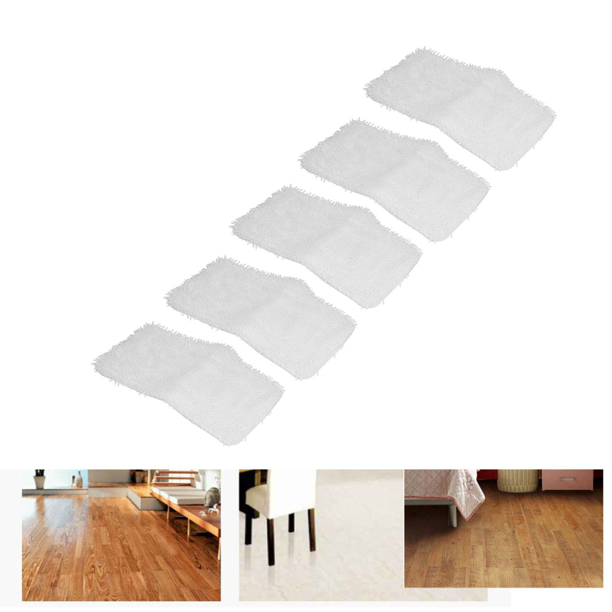 5Pcs Microfiber Mop Replacement Pad Fit for Shark SK140 SK115 SK410 SK435 SK460 SS460WM