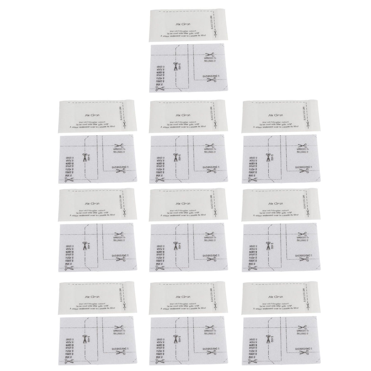 10Set Fiber Filter Screen Kit Vacuum Cleaner Accessories Fit for Miele FJM GN Series White