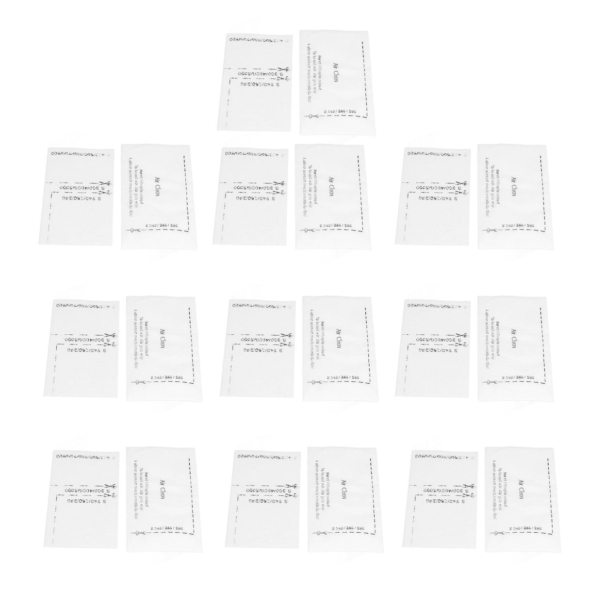 10Set Fiber Filter Screen Kit Vacuum Cleaner Accessories Fit for Miele FJM GN Series White