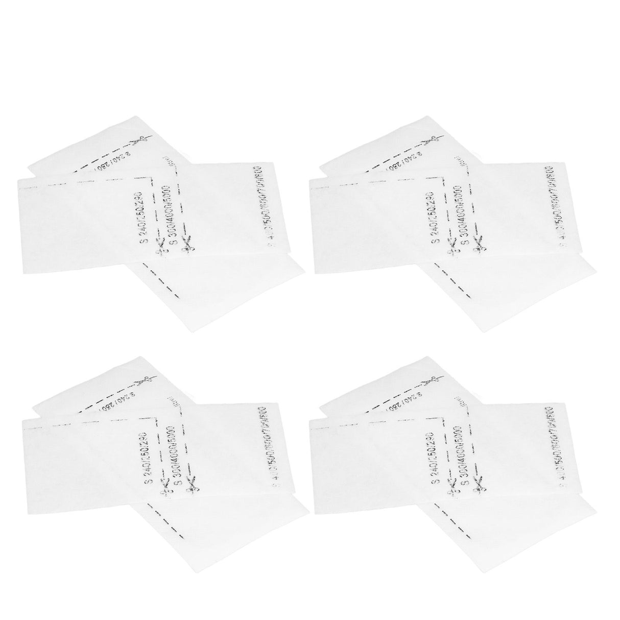 10Set Fiber Filter Screen Kit Vacuum Cleaner Accessories Fit for Miele FJM GN Series White