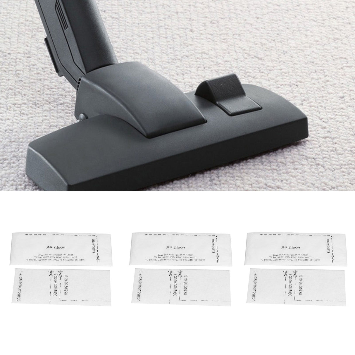 10Set Fiber Filter Screen Kit Vacuum Cleaner Accessories Fit for Miele FJM GN Series White