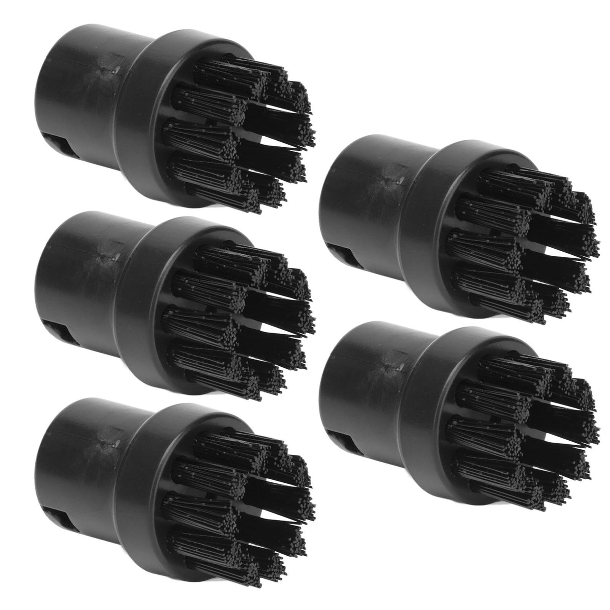 5PCS Steam Engine Brush Black Steamer Cleaning Brush Replacement Brush for Karcher SC1 SC2 SC3 SC4 SC5