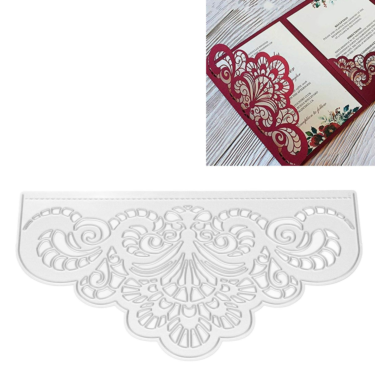 Lace Shape Cutting Dies Carbon Steel DIY Hollow Die Cutting Stencils for DIY Card Scrapbooking