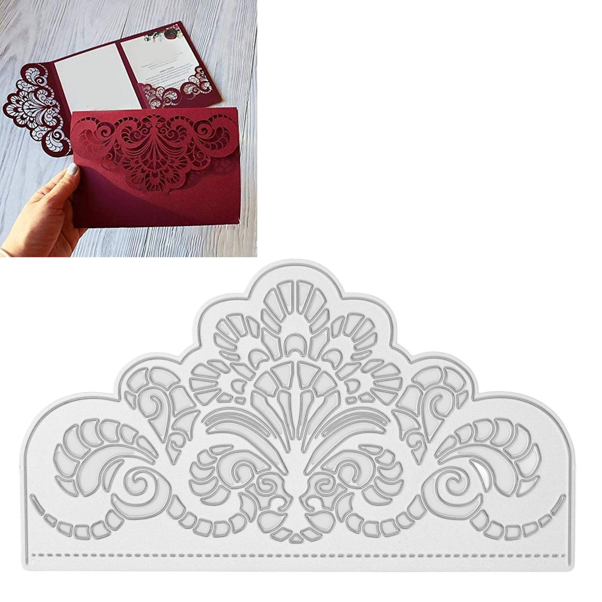 Lace Shape Cutting Dies Carbon Steel DIY Hollow Die Cutting Stencils for DIY Card Scrapbooking