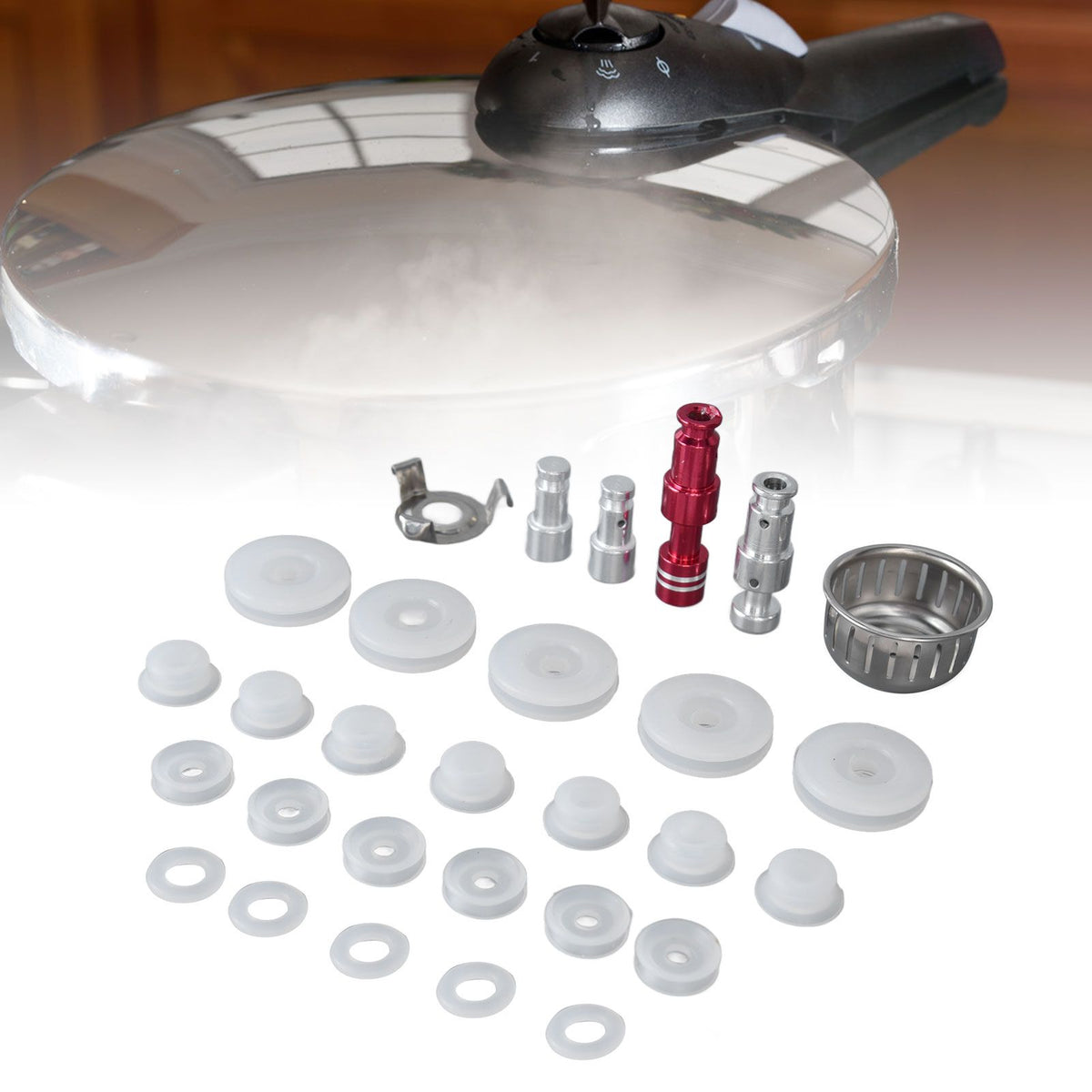 Electric Pressure Cooker Accessory Set Universal Float Valve Gasket Anti Blocking Bracket Replacement