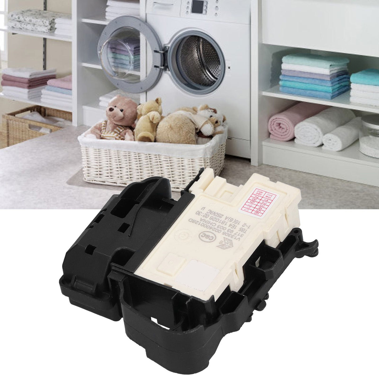 Electric Door Lock Assembly 00128D 250V Fit for Sanyo DGF6031W DGF60311BCG Drum Washing Machine