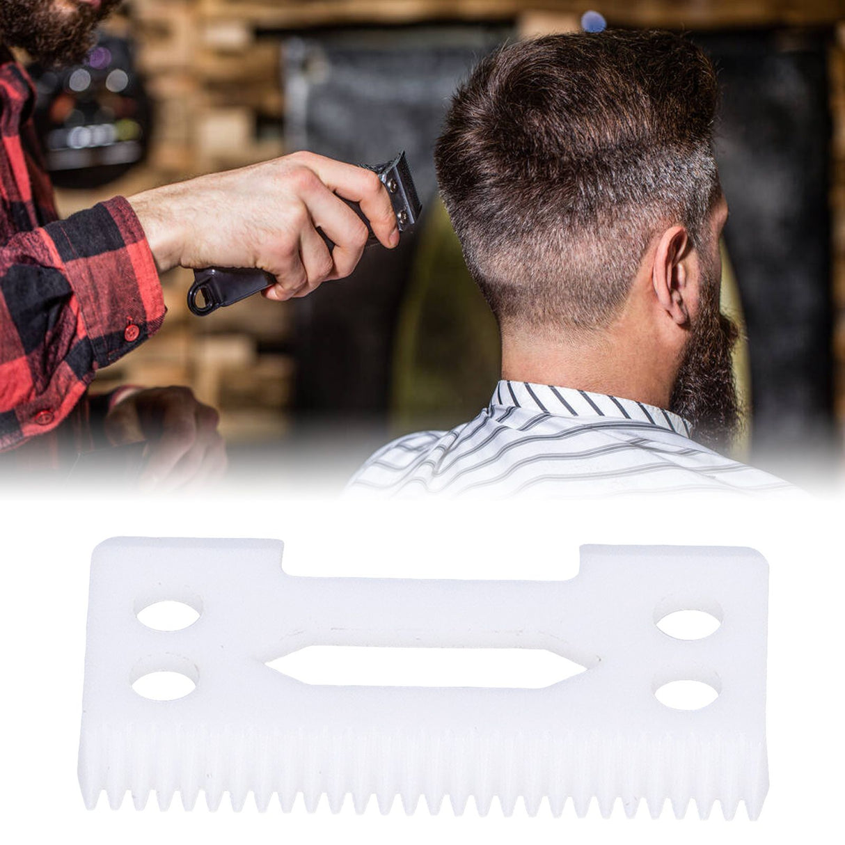 Clipper Blades Incisive Durable Ceramics Small Compact Hair Cutting Supplies for Salon Home
