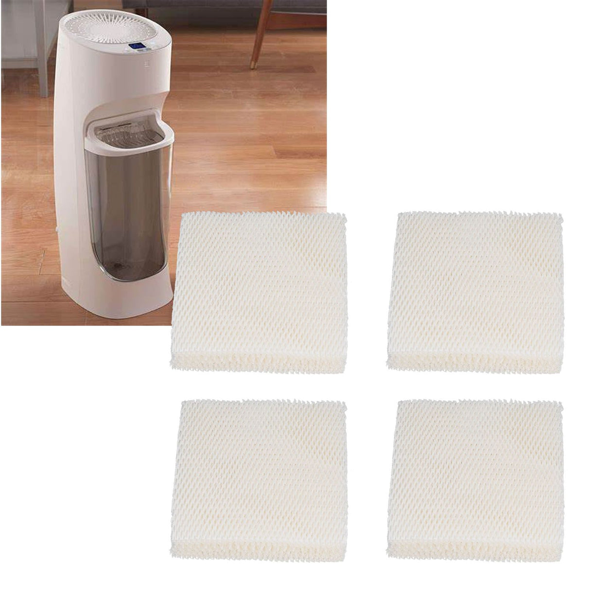 4PCS Air Humidifier Filter Paper Humidifier Filter Screen Replacement for Honeywell HFT600