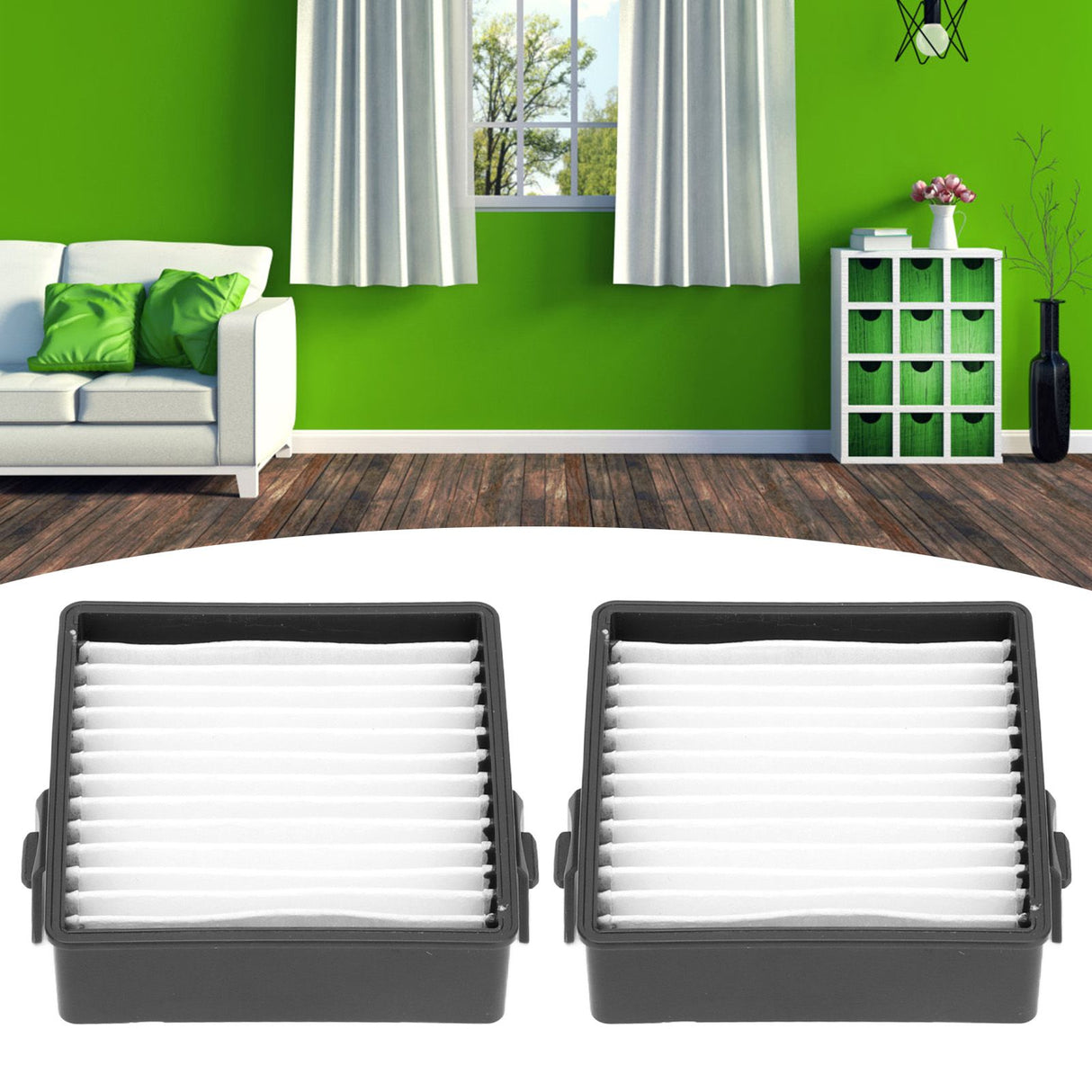 2Pcs High Efficiency Filter Home Vacuum Cleaner Accessory Parts Fit for Ryobi P712 P713 P714K