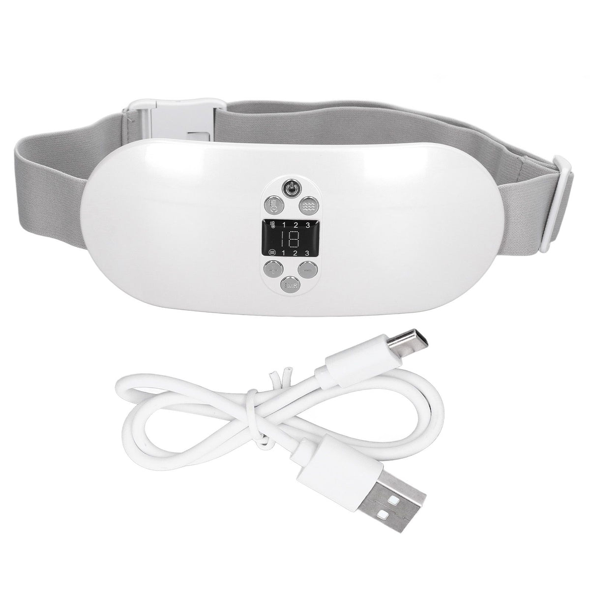 Electric Waist Belt Device EMS Menstrual Heating Pad Portable Cordless Heating Pad for Abdomen Shaping Slimming