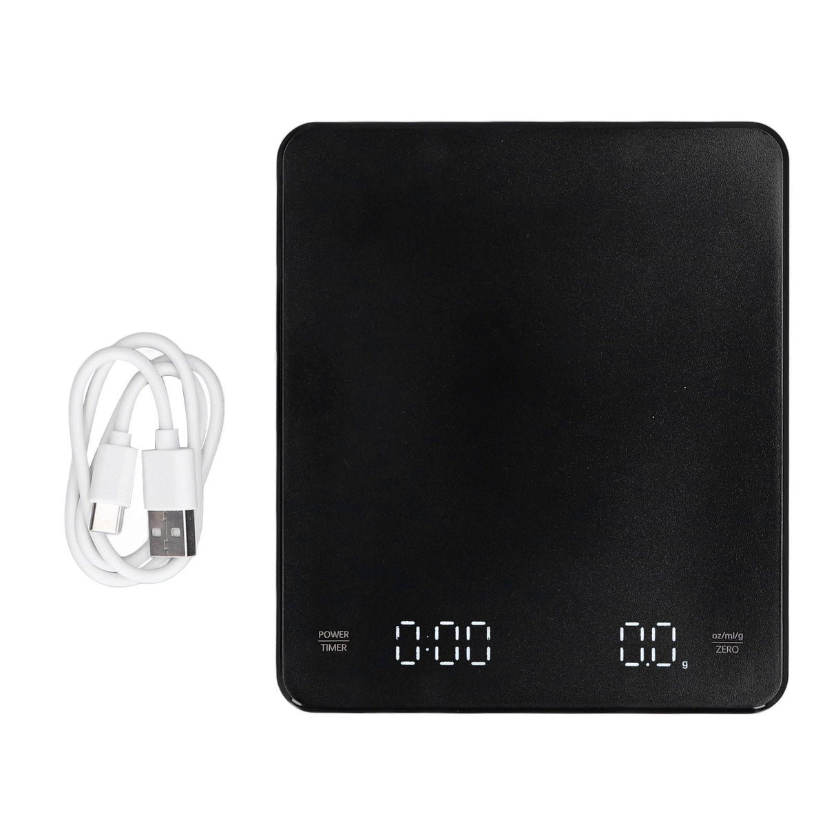 Electronic Coffee Scale LCD Display Switchable G OZ Ml 3kg USB Charging Multifunction High Accuracy Electronic Scale