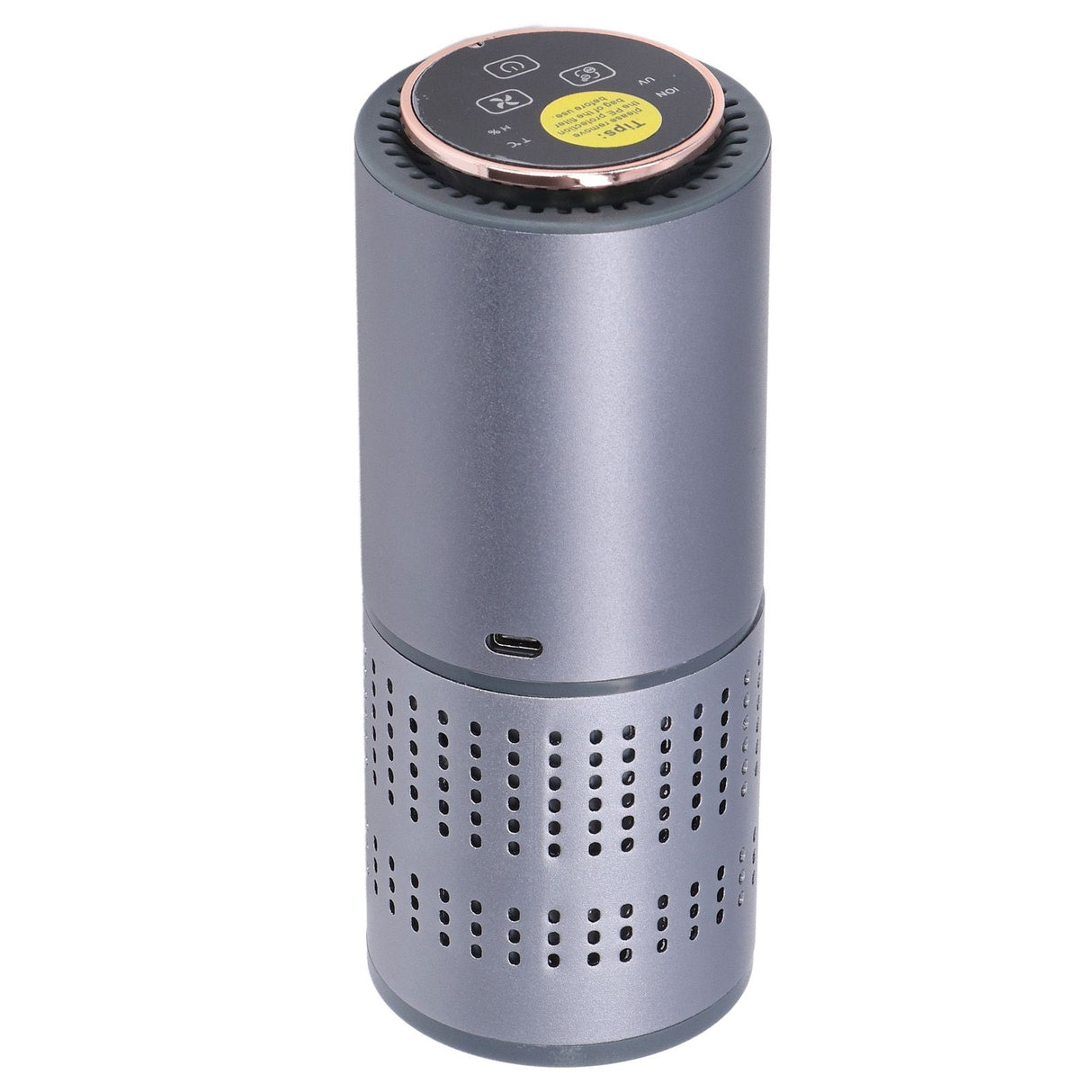 Car Air Purifier Home Car USB Power Supply Odor Removal Purple Light Negative Ion Air Purifier Freshener