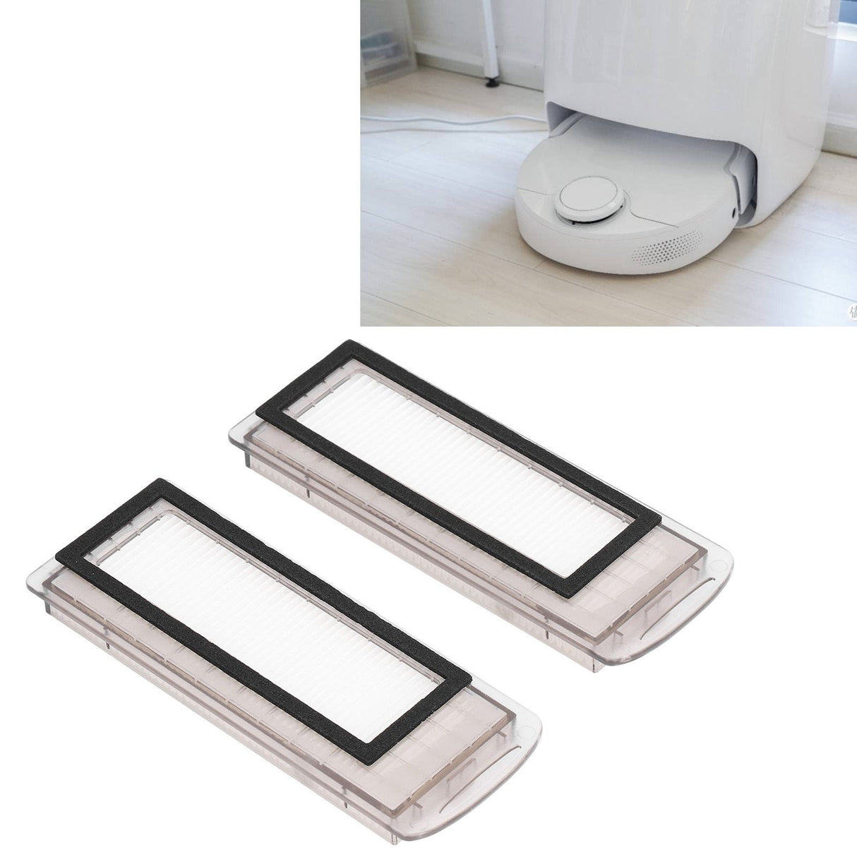 2Pcs Robot Vacuum Cleaner Filter Replacement Sweeper Filters Screen for NARWAL J1 J2