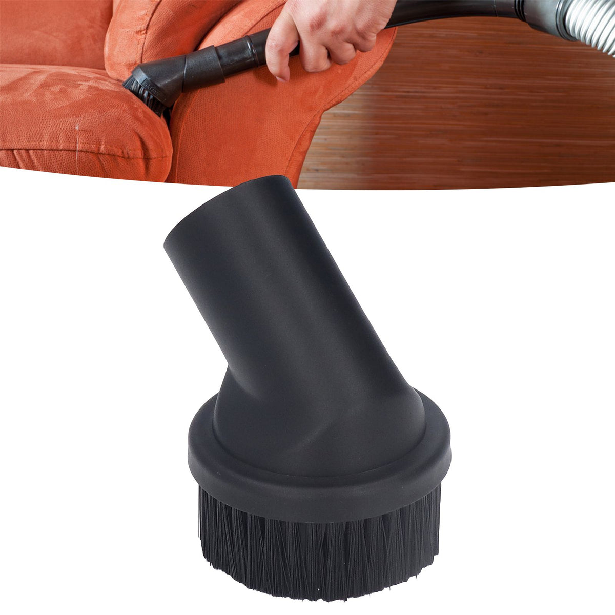 3pcs Vacuum Cleaner Round Brush 35mm / 1.38in Inner Diameter Round Dust Brush Vacuum Cleaner Attachment