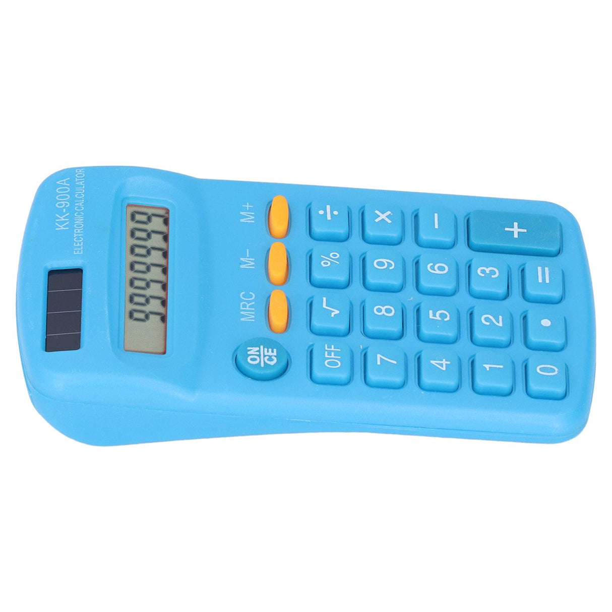 Mini Calculators Handheld 8 Digit with LCD Display Sensitive Button Solar Battery Dual Power for Office School BusinessBlue